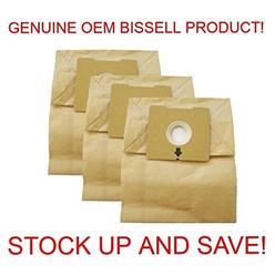 UNB (3) Bissell 4122 2138425 Bags Canister Vacuum Zing Pack Dust Bag OEM