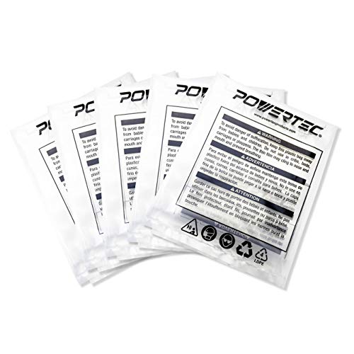 POWERTEC 70008 Clear Plastic Dust Collection Bags, 14-Inch x 32-Inch | Dust Collector Bags for machine with 14â€ Filter Drum