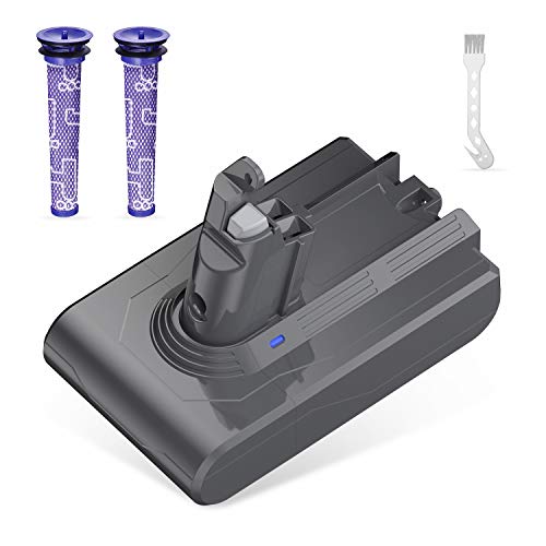 Lordone 21.6V 3500mAh Replacement Battery Compatible for V6 SV04 SV03 DC58 DC59 DC61 DC62 Animal DC72 Series Handheld Vacuum