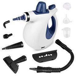 Mosche Handheld Pressurized Steam Cleaner with 9-Piece Accessory Set - Multi-Purpose and Multi-Surface All Natural, Chemical-Free