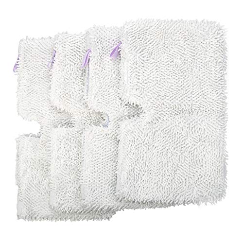 F Flammi Flammi 4 Pack Replacement Washable Microfiber Mop Pads Cleaning Pads for Shark Steam Pocket Mops S3500 Series S3501 S3601