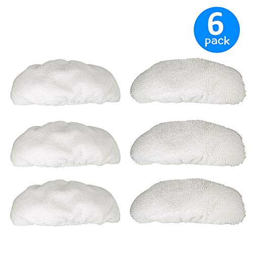 StrengthMix 6 Pack Replacement Washable, Reusable Mop Pads for Oreck Steam Mop