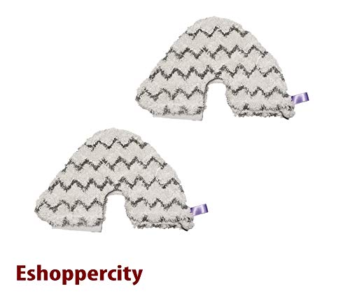 Eshoppercity Triangular Dirt Grip Microfiber Replacement Pads for Shark Steam Pocket S3501 S3601 S3801 S3901 (11" x 7"