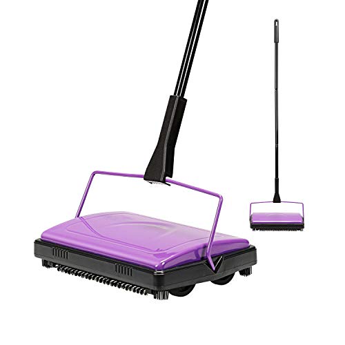 Yocada Carpet Sweeper Cleaner for Home Office Low Carpets Rugs Undercoat Carpets Pet Hair Dust Scraps Paper Small Rubbish