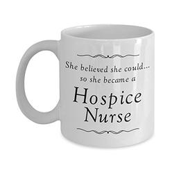 Love This Mug Hospice Nurse Mug Gifts For Women - She Believed She Could Desk Decor - Coffee Mug Nursing Student Graduation Gift For Nurses