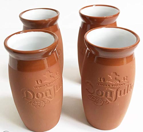 Don Julio 1942 Tequila Cantaritos Jarrito Mexican Terracotta Clay 12 Ounce Drinking Cups (Set of 2)
