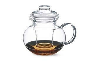 Simax Glassware 1 Quart Teapot with Glass Infuser | Microwave and Stovetop Safe, Heat, Cold, and Thermal Shock Resistant
