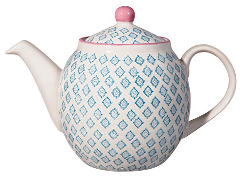 Bloomingville Teapot Patrizia blue 40 oz