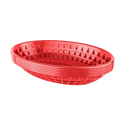 Bear Paw Products Bear Paws - Food Baskets - Plastic Basket - Oval Bread Baskets - Serving Basket - Restaurant Baskets - Deli Tray - Fries,