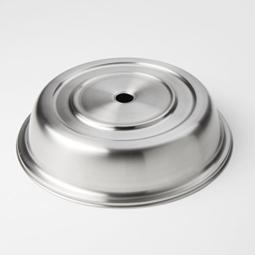 American Metalcraft PC1025S Round Stainless Steel Plate Cover, Standard or English-Style Foot