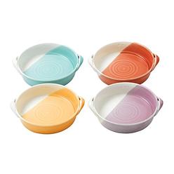 Royal Doulton Bright Mixed Patterns 7.2" Serving Dish Set, Multi-Colored
