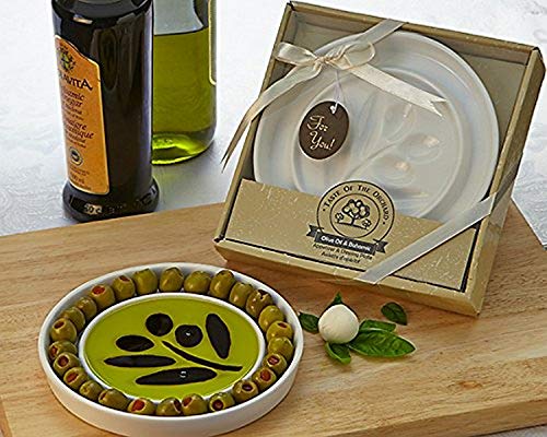 Artisano Designs Taste of The Orchard Oil-Vinegar Appetizer Plate Dipping Dish