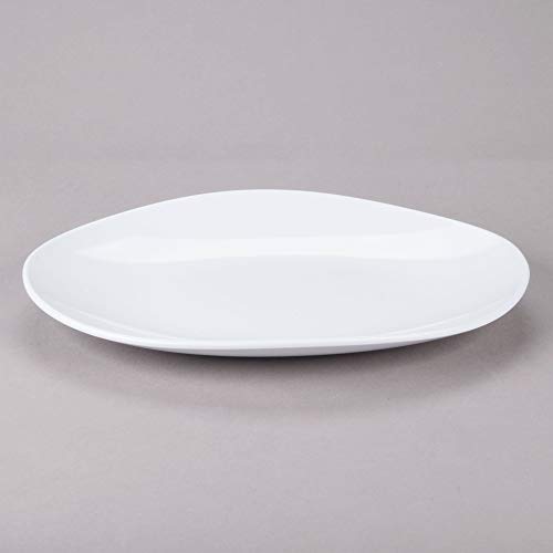 GET OP-1518-W Oval Melamine Serving Platter, 15" x 11", White