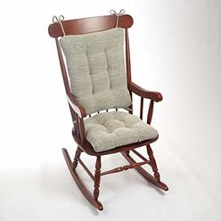 Klear Vu Sandro XL Gripper Non-Slip Extra Large Overstuffed Rocking Chair Pad Set, 17" x 17", Gray