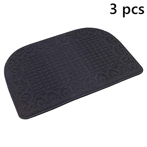 COSY HOMEER 27X18 Inch Anti Fatigue Kitchen Rug Mats are Made of 100% Polypropylene Half Round Rug Cushion Specialized in Anti Slippery