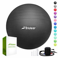 Trideer Exercise Ball (45-85cm) Extra Thick Yoga Ball Chair, Heavy Duty Stability Ball Supports 2200lbs, Birthing Ball with