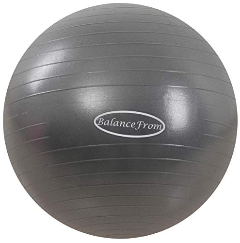 BalanceFrom Anti-Burst and Slip Resistant Exercise Ball Yoga Ball Fitness Ball Birthing Ball with Quick Pump, 2,000-Pound