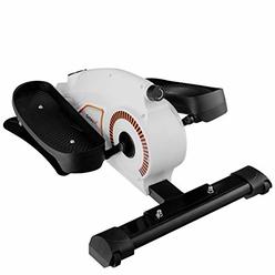 GYMAX Elliptical Trainer, Step Machine Adjustable Compact Aerobic Fitness Exercise Equipment Portable Mini Stepper Machine,
