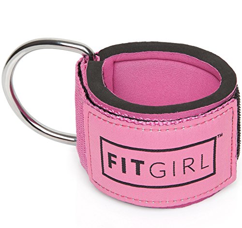 FITGIRL - The Best Ankle Strap for Cable Machines and Resistance Bands, Work Out Cuff Attachment for Home & Gym, Booty