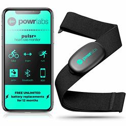Powr Labs Heart Rate Monitor Chest Strap - ANT + Bluetooth Chest Heart Rate Monitor with Chest Strap - HRM Run Bike Tri
