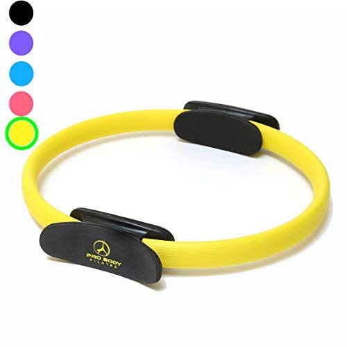 ProBody Pilates Pilates Ring - Superior Unbreakable Fitness Magic Circle for Toning Thighs, Abs and Legs (Yellow)