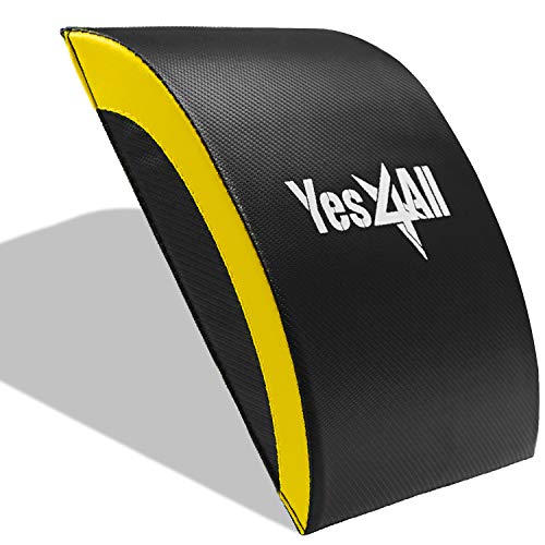 Yes4All Abdominal Exercise Mat â€“ Available in Combos with Dual Ab Wheels (10. Yellow - No Tailbone), 3. Yellow