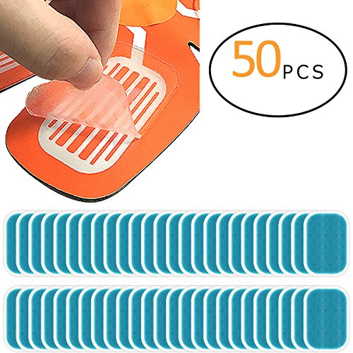 PAMASE 50 Pcs/25 Packs Abs Stimulator Training Replacement Gel Sheet Pads for Abdominal Muscle Trainer, Accessory for Ab