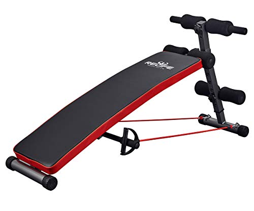 relife rebuild your life Sit Up Bench Adjustable Workout Foldable Bench Fitness Equipment for Home Gym Ab Exercises New Version