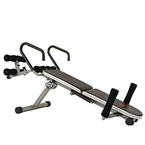 Sunny Health & Fitness Invert Extend N Go Back Stretcher Bench for Back Pain Relief, Decompression Therapy
