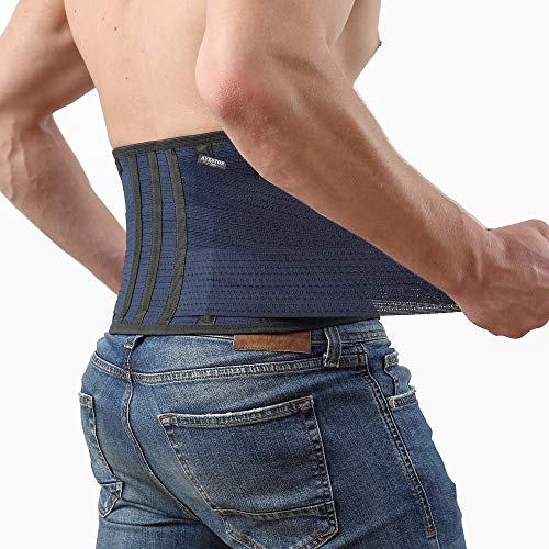 AVESTON Back Support Lower Back Brace Provides Back Pain Relief -  Breathable Lumbar Support Belt for Men and Women Keeps Your Spine