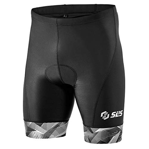 SLS3 Triathlon Shorts Mens - Tri Shorts Men's Compression - Black Men's Triathlon Shorts - 2 Pockets FX Tri Shorts for Men -