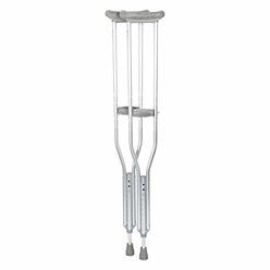 BodyMed Aluminum Aduly Crutches, Medium 5-Foot 2-inch to 5-Foot 10-inch, Pair