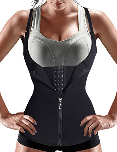 Women Waist Trainer Corset Vest Tummy Control Cincher Slimming Body Shaper  Adjustable Workout Tank Top