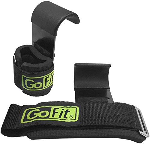 GoFit Ultra Pro Lifting Hooks â€“ Padded Exercise Grip Support