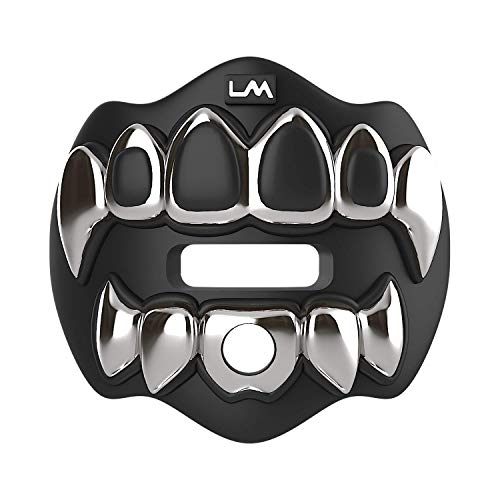 Loud mouth Loudmouth Football Mouth Guard | 3D Chrome Grillz Adult & Youth Mouth Guard | Mouth Piece for Sports | Maximum Air Flow Mouth