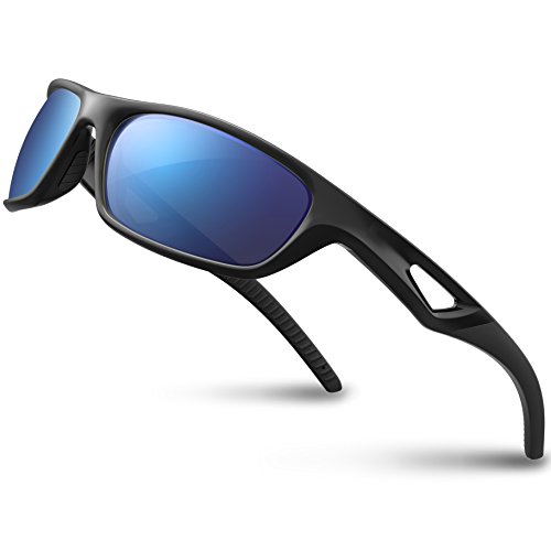 RIVBOS Polarized Sports Sunglasses Driving Glasses for Men Women Tr90 Unbreakable Frame for Cycling Baseball Running Rb831