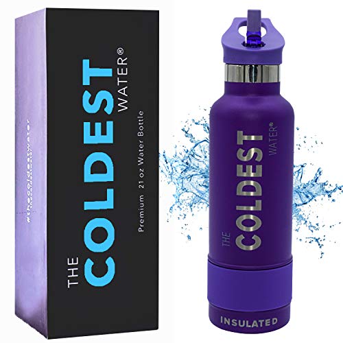The Coldest Water Bottle - Standard Mouth Sports 12 oz, 21 oz Vacuum Insulated Stainless Steel, Hot Cold, Modern Double