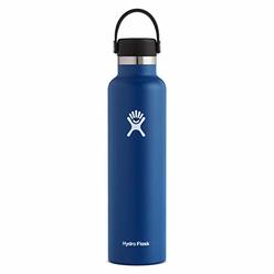 Hydro Flask Standard Mouth Water Bottle, Flex Cap - 24 oz, Cobalt