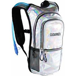 SoJourner Bags Sojourner Rave Hydration Pack Backpack - 2L Water Bladder Included for Festivals, Raves, Hiking, Biking, Climbing, Running