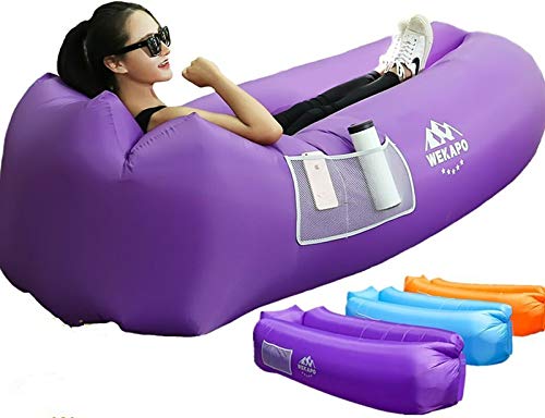 Wekapo Inflatable Lounger Air Sofa Hammock-Portable,Water Proof& Anti-Air Leaking Design-Ideal Couch for Backyard Lakeside