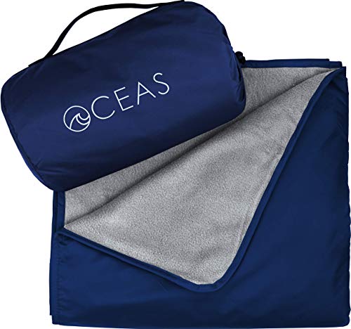 Oceas Outdoor Waterproof Blanket by Oceas â€“ Warm Fleece Great for Camping, Outdoor Festival, Beach, and Picnic Use â€“ Extra