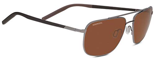 Serengetti Sport Sunglasses Tellaro Metal Shiny Gunmetal Mineral Driver
