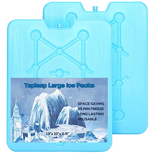 Tapleap Large Ice Packs for Coolers Freezer Packs for Camping