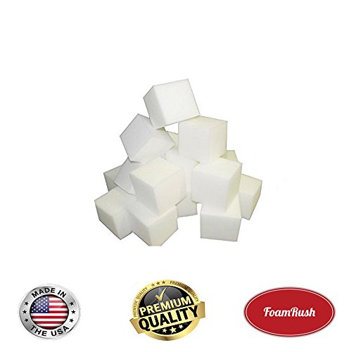 FoamRush Foam Pit Blocks/Cubes 96 pcs (White) 5"x5"x5" Pit Foam Blocks/Cubes for Skateboard Parks, Gymnastics Companies, and