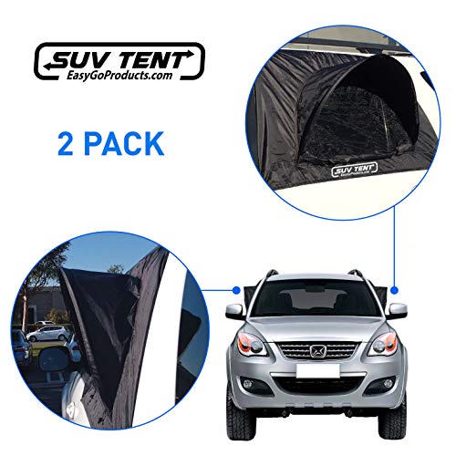EasyGoProducts SUV Tentâ€“SUV Car Camping Tent â€“ Tent â€“ Works as Vent, Bug Guard and Sun Screen Canopy - Great Car