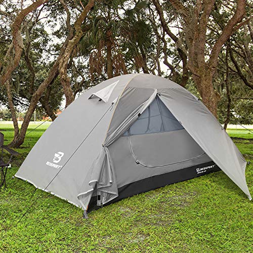 Bessport Camping Tent 1 and 4 Person Tent, Family Large Tents Easy Setup, Water Repellent & Windproof, Lightweight