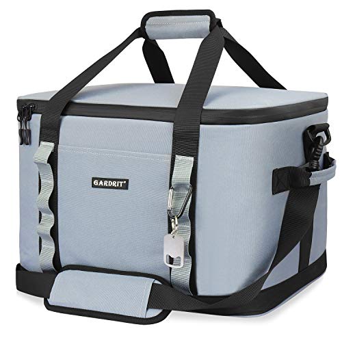 GARDRIT 60 Can Large Cooler Bag - Collapsible Insulated Lunch Box, Leakproof Cooler Bag Suitable for Camping, Picnic& Beach