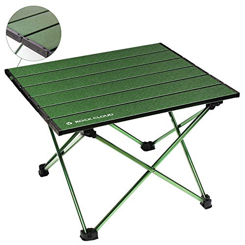 Rock Cloud Portable Camping Table Ultralight Aluminum Camp Table Folding Beach Table for Camping Hiking Backpacking Outdoor