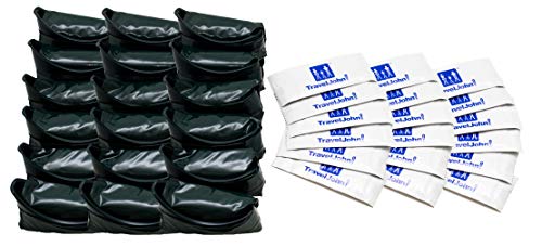 TravelJohn 18- Pack Resealable Disposable Urinal for Adventurers (TJ1C)