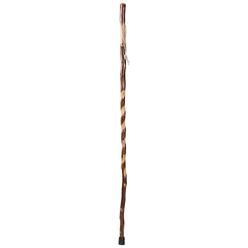 Brazos Hiking Walking Trekking Stick - Handcrafted Wooden Walking & Hiking Stick - Made in the USA by Brazos - Twisted Sweet Gum -